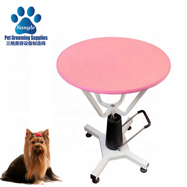 Mesa redonda hidráulica ecológica para tosa de cães