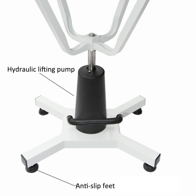 Tavolo da toelettatura con sollevamento idraulico rettangolare