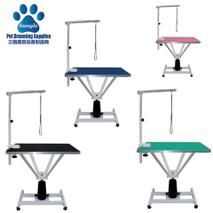 Tavolo da toelettatura con sollevamento idraulico rettangolare