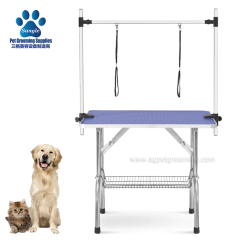 Klappbarer Haustierpflegetisch mit H-förmigem Tischarm