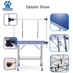 Klappbarer Haustierpflegetisch mit H-förmigem Tischarm