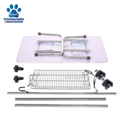 Klappbarer Haustierpflegetisch mit H-förmigem Tischarm