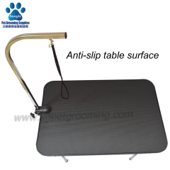 Meja Dandanan Haiwan Peliharaan Lipat Bersalut Logam Kompetitif Popular Dengan Tepi Aluminium