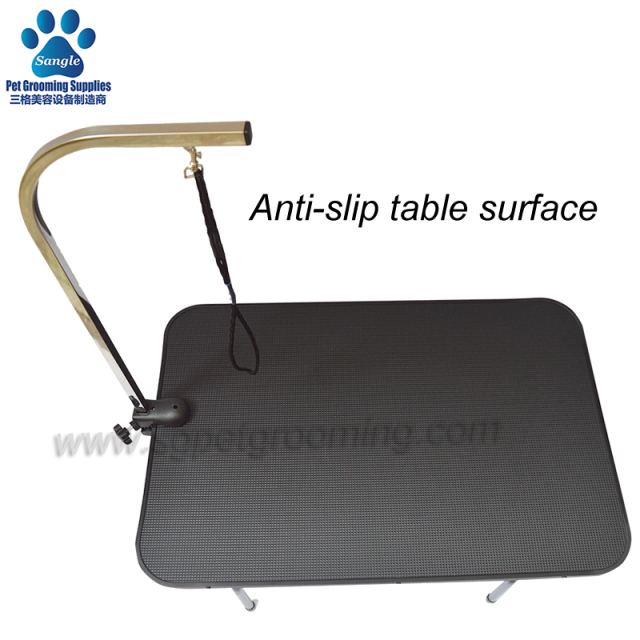 Meja Dandanan Haiwan Peliharaan Lipat Bersalut Logam Kompetitif Popular Dengan Tepi Aluminium