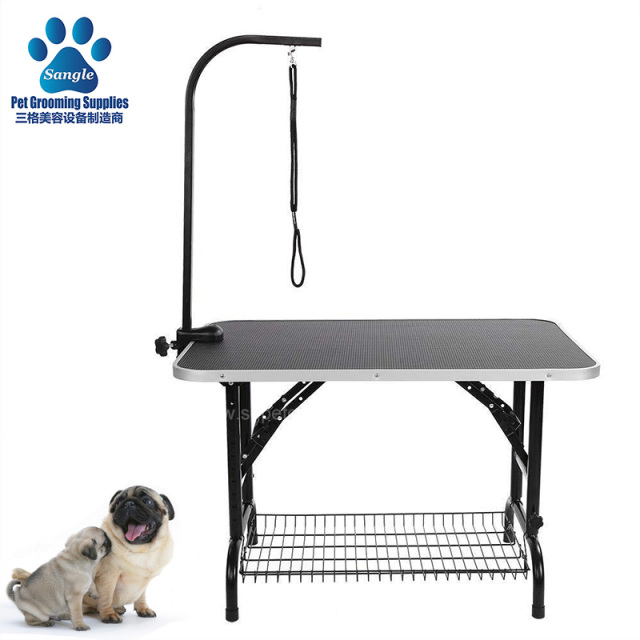 Mesas de tosa dobráveis com altura ajustável para cães