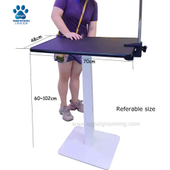 Mesa de tosa retangular com elevação pneumática de 28 polegadas