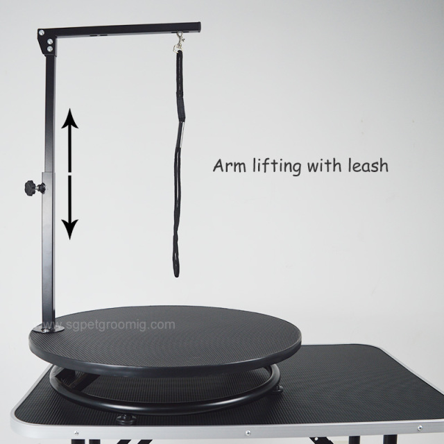 소형 애완동물용 원형 회전식 미용 테이블 (24인치)