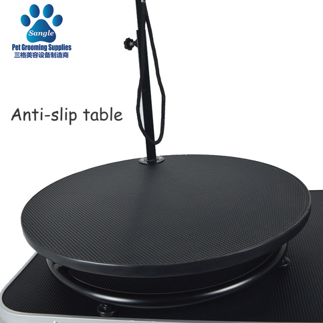 소형 애완동물용 원형 회전식 미용 테이블 (24인치)