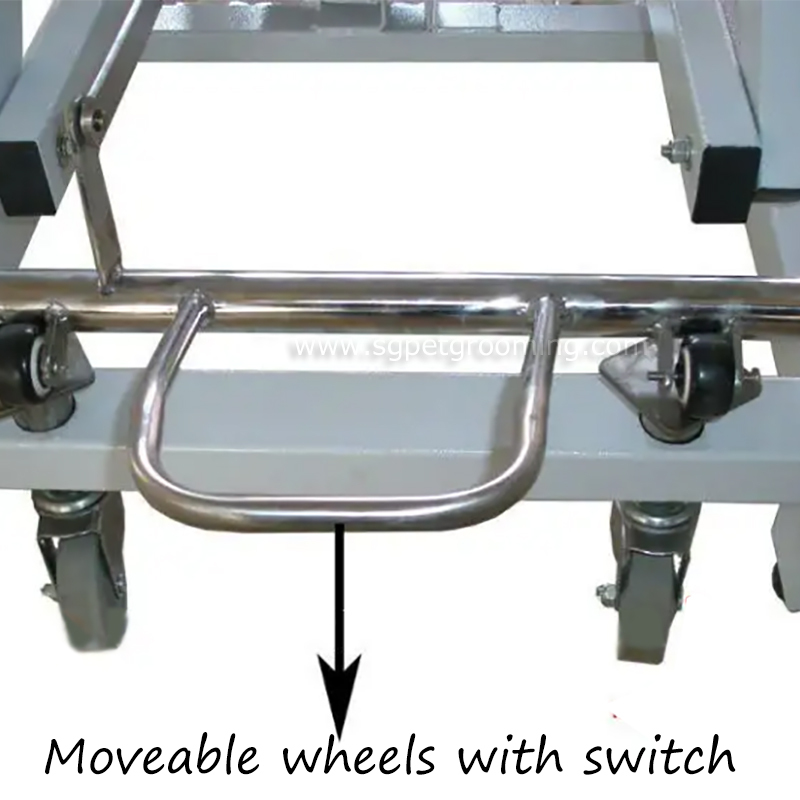 Table de toilettage électrique amovible et fixe de type Z avec roulettes