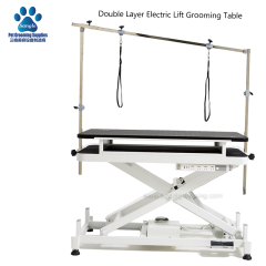 이중 구조 저단형 전동 애견 미용 테이블