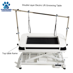 이중 구조 저단형 전동 애견 미용 테이블