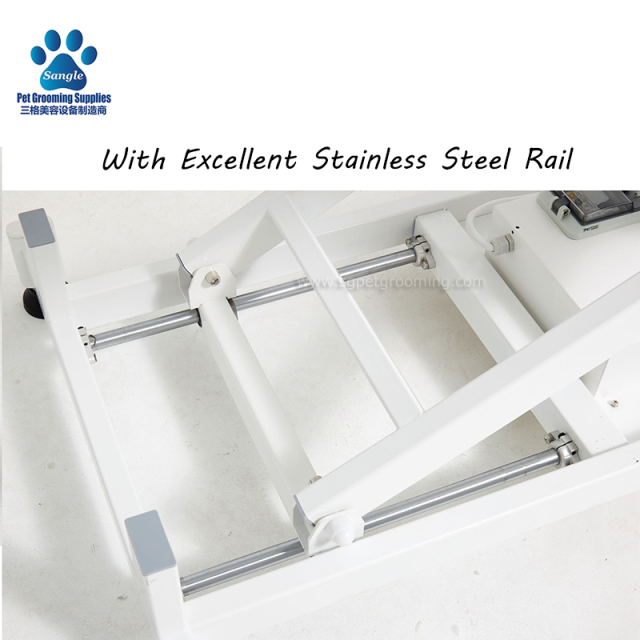 이중 구조 저단형 전동 애견 미용 테이블