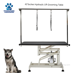 Mesa de tosa para cães com elevação hidráulica de 43 polegadas