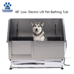 Tab Mandi Haiwan Peliharaan Pengangkat Elektrik Rendah Keluli Tahan Karat 48 inci