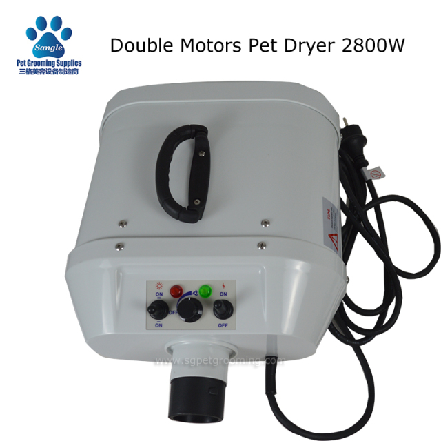 Pengering Haiwan Peliharaan Motor Berganda Standard 2800W