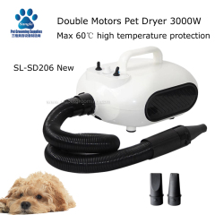 표준형 애완동물 털 건조기 3000W, 듀얼 모터 및 고온 보호 기능 탑재