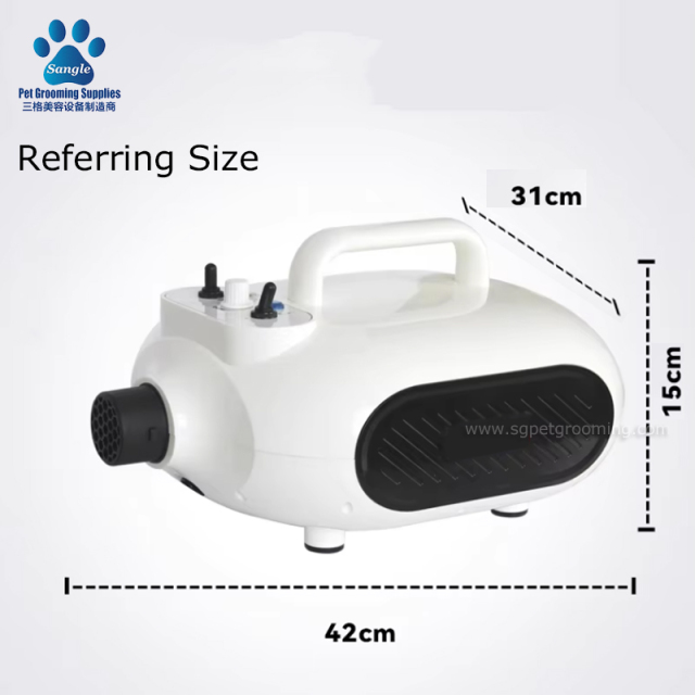 Máy sấy lông chó treo tường 3000W, động cơ kép