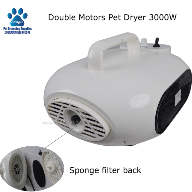 Máy sấy lông chó treo tường 3000W, động cơ kép