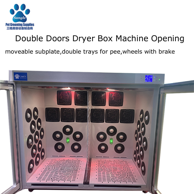 Mesin Kotak Pengering Haiwan Peliharaan Besar Kompartmen Dua Untuk Pengeringan Pintar