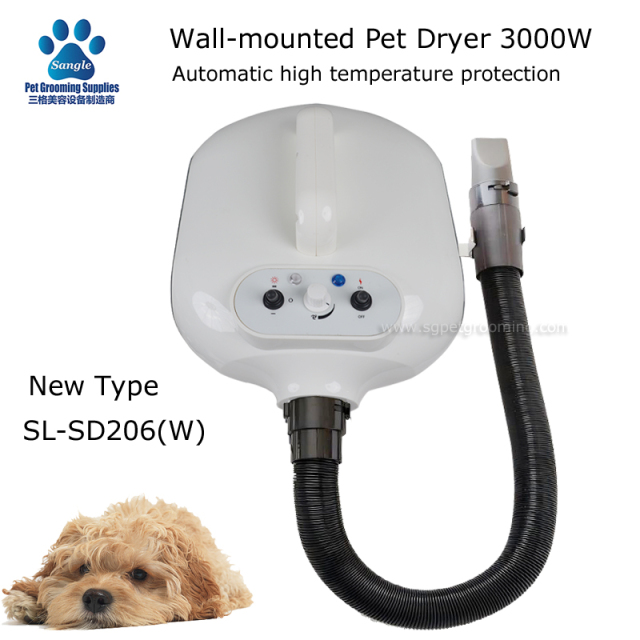 Máy sấy lông chó treo tường 3000W, động cơ kép