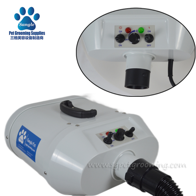 Motor Berganda Pengering Anjing 2800W yang dipasang di dinding