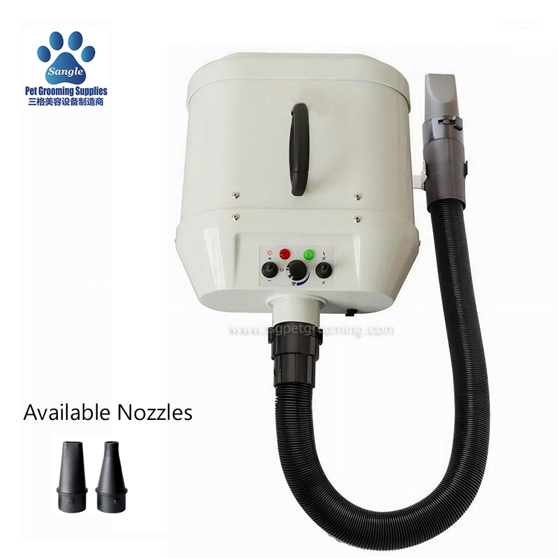 壁掛け式 2800W 犬用ドライヤー ダブルモーター