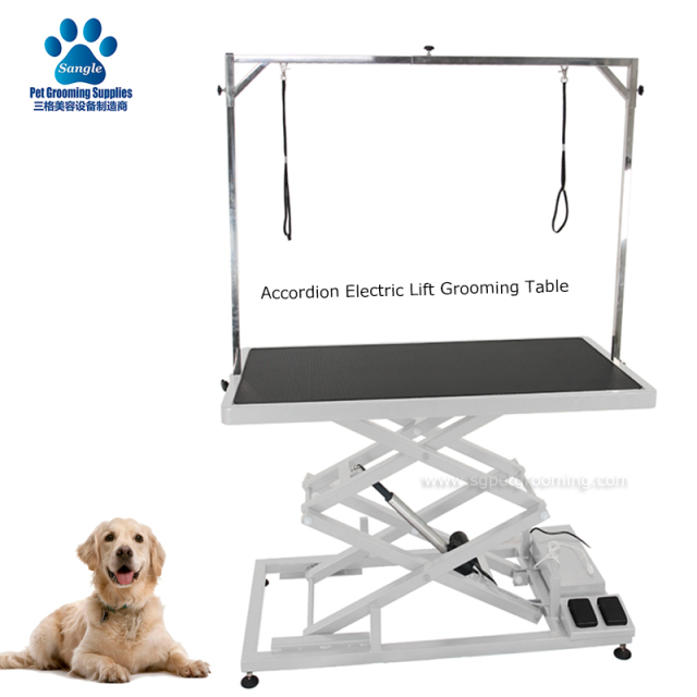 Tavolo da toelettatura elettrico a fisarmonica più venduto da 50 pollici
