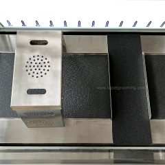 Tapis roulant per la riabilitazione di grandi animali domestici con nastro trasportatore largo 600 mm