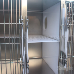 Gaiolas para gatos em aço inoxidável para equipamentos veterinários