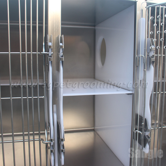 Gaiolas para gatos em aço inoxidável para equipamentos veterinários