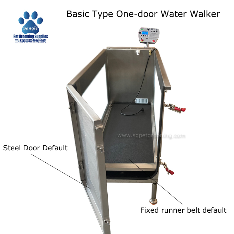Esteiras subaquáticas básicas competitivas para hidroterapia canina.