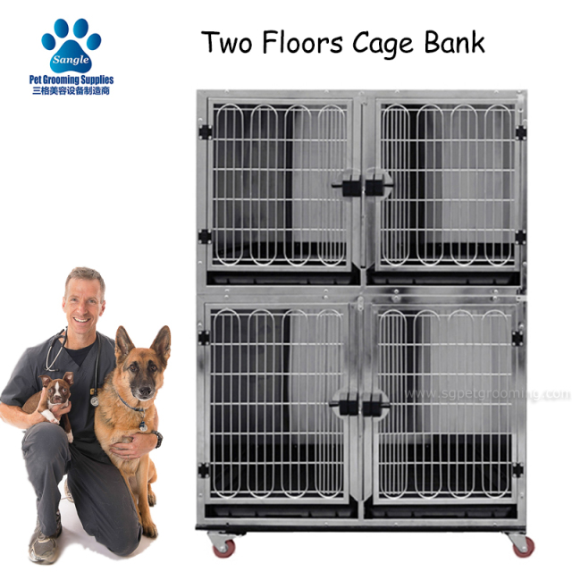 2층 모듈식 적층형 다중 케이지 뱅크 시스템