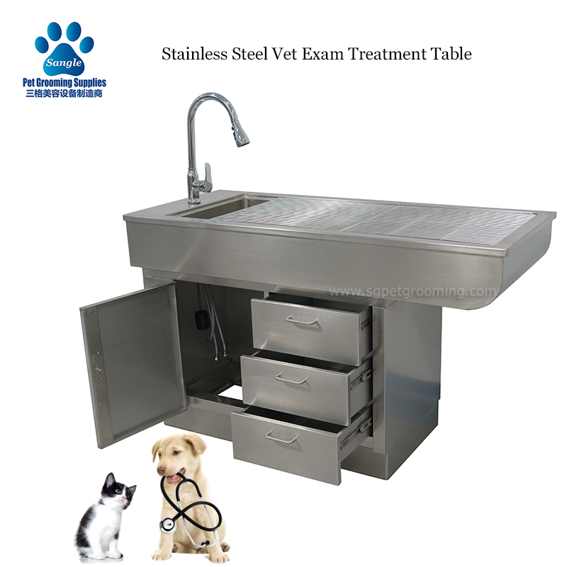 Stainless Steel Vet Exam Treatment Table
