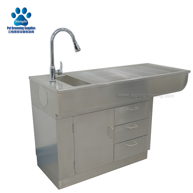 Meja Rawatan Pemeriksaan Veterinar Keluli Tahan Karat