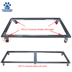 스테인리스 스틸 개집 케이지 뱅크 시스템 (16개 방)