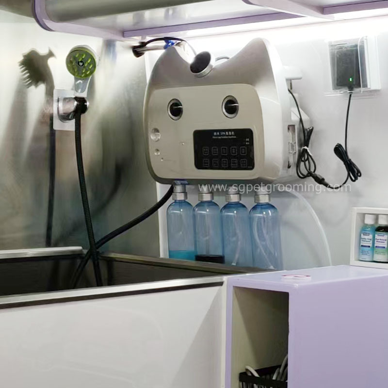 Lavadora automática para animais de estimação mais vendida, com ducha higiênica.