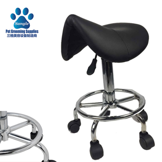 Sgabello da sella senza schienale per toelettatura animali