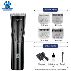 최고급 전문가용 애완동물 이발기 티타늄 날 커터 헤드