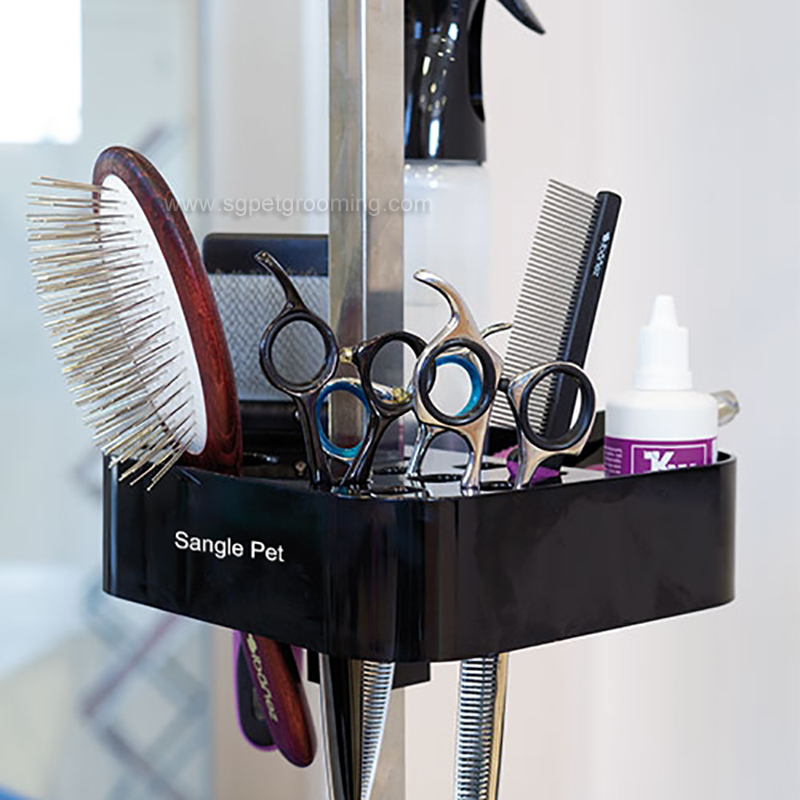 Support pour outils de toilettage pour animaux en plastique ABS à fixer sur un bras de table