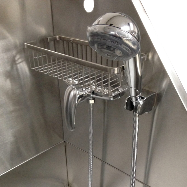 Tab Mandi Dandanan Anjing Keluli Tahan Karat Langkah 50 inci Conner Bulat