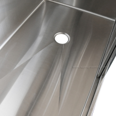 Tab Mandi Dandanan Anjing Keluli Tahan Karat Langkah 50 inci Conner Bulat