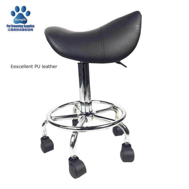Sgabello da sella senza schienale per toelettatura animali