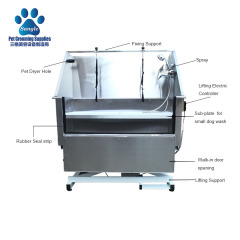 Tab Mandi Anjing Pengangkat Elektrik Keluli Tahan Karat Deluxe