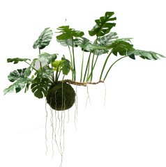 Giant Monstera Moss Ball Pendant