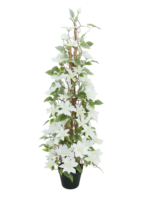 Artificial Clematis on Trellis