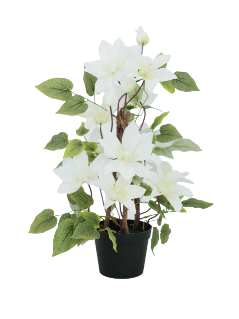 Artificial Clematis on Trellis