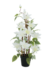 Artificial Clematis on Trellis