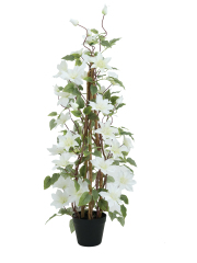 Artificial Clematis on Trellis