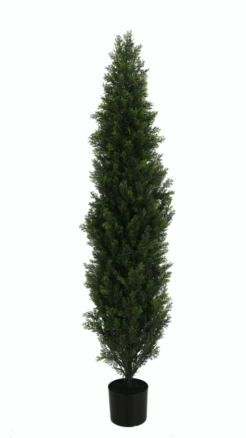 Premium Artificial Cypress Tree Potted Plant