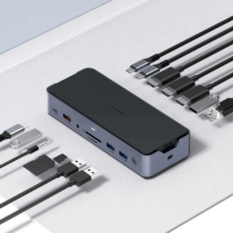 Hagibis 15 in 1 USB-C Docking Station